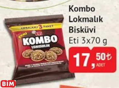 ETİ KOMBO LOKMALIK BİSKÜVİ